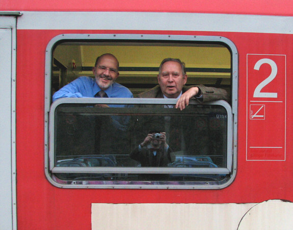Dr. Walter Gerstner und Horst Emmerich, Chefs der NVBW